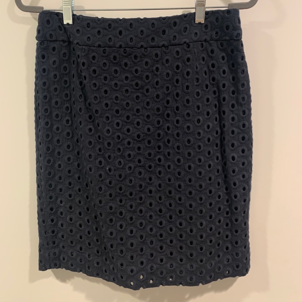 J. Crew navy Pencil Skirt
